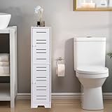 LONGSHINIG トイレラック トイレ収納 スリム 隙間収納ラック 幅18*奥行20*高さ77cm 洗面所収納 ペーパー ティッシュ収納 組み立て式 トイレ/玄関/洗面所/寝室/書斎/リビングルーム（Hタイプ）