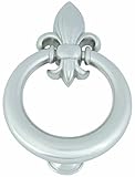 Atlas Homewares DK636-BRN Fleur D'Lys Brushed Nickel 6-Inch Door Knocker [並行輸入品]