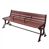 ミヅシマ工業　セパレートベンチSB6　背付　SB6-LW 244-0671　【ガーデンベンチ・公共向