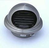 ステンフード付ガラリ　100Φ　【網ナシ】