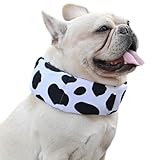 クールネック 犬 2025年モデル 全20柄 夏 暑さ対策 ひんやり リード穴付き 保冷剤付属 首 裏生地防水 アルミ フレンチブルドック フレブル クールスヌード おしゃれ スイカ 熱中症予防 小型犬 中型犬 大型犬 KM882G (2XLサイズ, G牛柄)