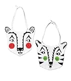 アニマル スタイ 2枚 セット よだれかけ ベビー 赤ちゃん 新生児 出産準備 イベント 誕生日 パーティー トラ 切り絵 風 可愛い コットン おしゃれ