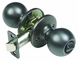 Design House 791590 Ball 2-Way Latch Privacy Door Knob, Adjustable Backset, Oil Rubbed Bronze Finish