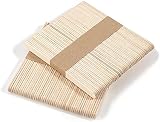 JUTOSU 木材スティック スティック棒 DIY ミニ棒 木製 100本セット(木色) 工芸スティック 工芸品材料 手作り アイスキャンディー棒 木製棒 アイススティック 手作り クラフトスティック 工芸スティック 創造力 いろんな芸術品や作品を作り用に ウッドスティック 業務用 木製スライス パーティー