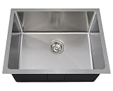 MR Direct 1823 18-Gauge Undermount Single Bowl 3/4-Inch Radius Stainless Steel Kitchen Sink [並行輸入品]