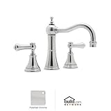Rohl u.3723lsp-2 Georgian Era Widespreadバスルーム蛇口with磁器Capped M、 7.00 x 15.50 x 11.00 inches U.3723LSP