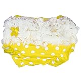 布おむつカバー　オムツカバー　ワンサイズ　ちょう結び　新生児オムツ卒業まで (イエロー)