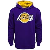Los Angeles Lakers Youth NBA「最適な」プルオーバークルーフリーススウェットシャツ パープル