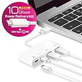 エレコム USBハブ USB Type c USB3.1Gen2 (Aメス2ポート/ Type-Cメス2ポート) バスパワー【USB PD対応】MacBook/iPad/Surface GO Pro 7 / Chromebook等 対応ホワイト U3HC-A424P10WH