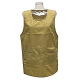 タバートエプロン スモック 前掛け レディース女性 婦人用 保育士 ガーデニング（ベージュ）