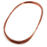 uxcell エナメル線　銅線　半田ダイレクト　コッパートーン　20mロング　0.44mm外径　1個入