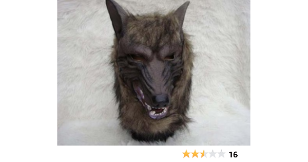 Amazon Treasure Mart 本物そっくり狼のリアルマスク 犬も吠えます お面 コスプレ 仮装 通販