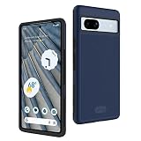 「米軍MIL規格・2層保護」TUDIA Pixel 7a 用 ケース、「MergeGrip」2層保護 耐衝撃 滑り止め 超薄型TPU Google Pixel7a 対応 ケース - ライトブルー
