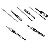 Baoblaze 5セット　ドリルビット　木工ツール　チゼル　スクエアホールソー　HSS材　8mm/9.5mm/10mm/12mm/16mm　