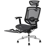 タンスのゲン オフィスチェア デスクチェア 多機能 フットレスト ワークチェア 3Dアームレスト レバーレス 椅子 ブラック 79100003(78417)