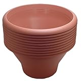 ボールプランター10鉢セット 茶 直径30cm