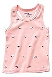 Plus Nao(プラスナオ) タンクトップ ノースリーブ トップス 子供服 プリント 男の子 女の子 キッズ カジュアル 100 110 120 130 140 120 ピンク