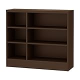 岩附(IWATSUKI) 書棚 ダークブラウン 高さ82cm 幅90.2 奥行29.5 レギュラー 幅木よけ加工無 日本製 CS-W90-H82RDB