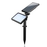 防水600LMソーラーSMD LED芝生ライト　ウォールランプ　白昼色 IP65 屋外ガーデンパスランプ