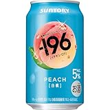 -196 白桃 350ml 24本 【果物のようなみずみずしい味わい】[ サントリー チューハイ ] イチキューロク