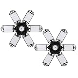 [2個セット] LED ガレージシーリングライト 7灯式 省エネ ペンダントライト ハイパワー 超高輝度 160W 6500K