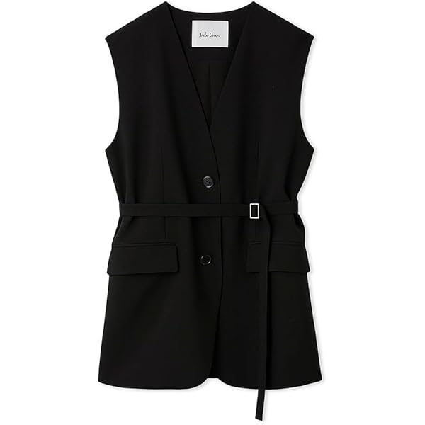 Mila Owen ダウンベスト ダウン フード付きパテッドフレンチダウンベスト Mila Owen（ミラオーウェン）の「フード付きパテッドフレンチダウン