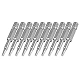 uxcell　ドライバービット　ヘキサゴンドライバービット　六角シャンク　2.5mmのビットサイズ 10個