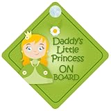 DLP008 Daddy's Little Princess On Board Car Sign New Baby / Child Gift / Present / Baby Shower Surpr
