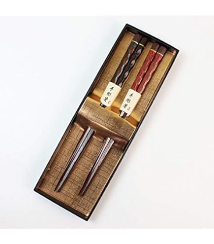 Amazon | 夫婦箸 結婚祝い 桐箱 箸 ペア 二膳セット 高級箸 粋柄 若狭