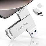 ４in1 USBメモリ 512GB 【アプリ不要・アルバムからデータ保存】 Phone USBメモリー 写真保存 大容量 外付けメモリ 高速 データバックアップ フラッシュメモリ iOS/Type-C/USB/Micro USB搭載 外付けストレージ 回転式 スマホ容量不足解消 Pad/PC/Phone対応 シルバー