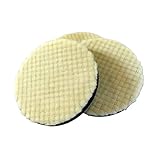 〈布袋尊〉電動 ポリッシャー ウールバフ 選べる３タイプ 粗/中 / 細 125mm 3枚組 (中)