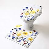 ヨコズナクリエーション トイレカバーセット マルチカラー サイズ: 50.5×41×4.5cm