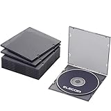 エレコム CD/DVDスリムPPケース/1枚収納/10パック/クリアブラック