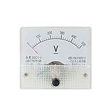 uxcell　アナログ電圧パネル　DC　0-500V　軽量　デジタルアナログ　電流計　電子電流計　計測器