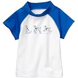 GYMBOREE(ジンボリー) パピーラッシュガード ホワイト 水着 0～3ヶ月【並行輸入】