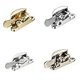 Fulton & Bray - Locking Fitch Fastener Turn Latch- Brass, Chrome, Nickel