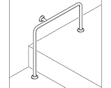 バリアフリー手摺浴室用34L　　新協和