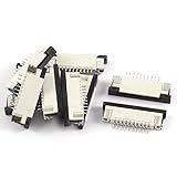 uxcell　フラットケーブルコネクタ　FFC FPCリボンソケットコネクタ プラスチック　金属　1.0mmピッチ　10ピン　10個入り