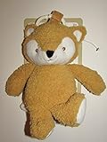 Plush Fox with Clip and Rattle and Crinkle耳タン/ホワイト