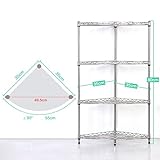 GRJH® ステンレス鋼三脚ポットシェルフコーナーフレーム4層シェルフランディングコーナーフレーム 防水性と耐久性 ( サイズ さいず : #2 )