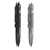 Echana タクティカルペン 2点 セット 護身用グッズ 護身クボタン 護身棒 タクティカル ボールペン ガラスブレーカー 緊急防衛ペン 多機能ペン 防犯 女性 撃退 痴漢対策 (#4)