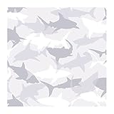York Wallcoverings BT2725SMP Silhouettes Of Sharks Designed In Camouflage 8 X 10 Wallpaper Memo Samp