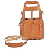 Ideal Industries Tuff-Tote Premium Leather Tool Carrier with Shoulder Strap [並行輸入品]
