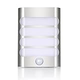 illumilite壁取り付け用燭台用ナイトライト、PIR LEDモーションセンサーナイトライトスティックオン、充電式自動オン/オフ壁ランプ廊下、Pathway、階段、バスルーム、ベッドルーム、キッチ