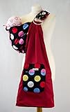 Palm and Pond Adjustable Ring Sling Baby Carrier - Large Multi Spots Black by Palm&Pond