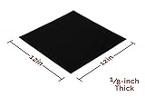 オープンセルスポンジ天然ゴムシート、頑丈、高グレード、ブラックmicro-mesh仕上げ、12 x 12インチby 1 / 8 ( + / - - - - - - - 5 % )ガスケットDIY素材、