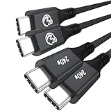 UseBean 240W USB Cケーブル 2M, [2本セット] PD3.1 USB-C & USB-C 3.2 Gen 2 20Gbps ケーブル 4K@60Hz 映像出力 タイプc ケーブ Type C to C ケーブル iPhone 15、MacBook、iPad Mini Pro、Matebook、Xperia、Galaxy S24等Type C機種対応