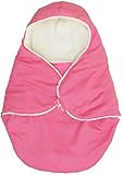 Wallaboo Baby Blanket Coco Nore with Luxurious Suede and Soft Faux Shearling for Newborn, Pink, 10 M