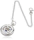 Charles-Hubert- Paris 3816-W Dual Time Mechanical Pocket Watch