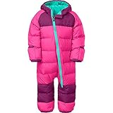 DWSIOOW　キッズ　ベビー カバーオール　ロンパース 　ダウンジャケット　ボディスーツ　防寒アウター　着ぐるみ　フード付き　スキーウェア　アウトドア　アウタースーツ (18-24M, ピンク)